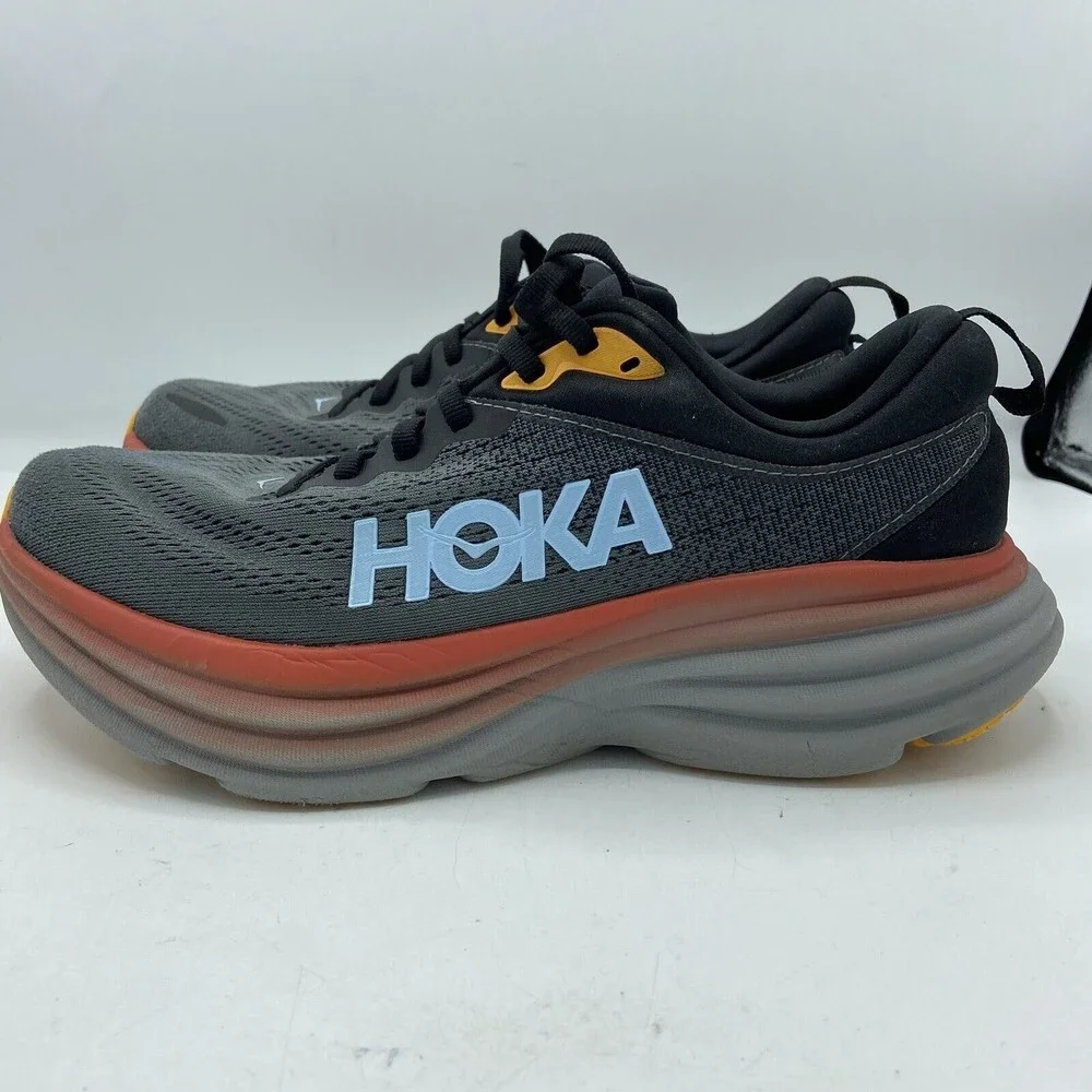 Hoka One One Bondi 8 Men’s 8 D Running Shoes 1112302 ACTL Anthracite/Castlerock